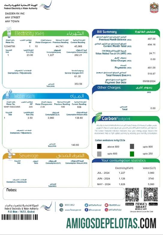 Para baixar modelo de projeto de lei de serviços públicos da Autoridade Federal de Eletricidade e Água dos Emirados Árabes Unidos Dubai e modelo em PDF
